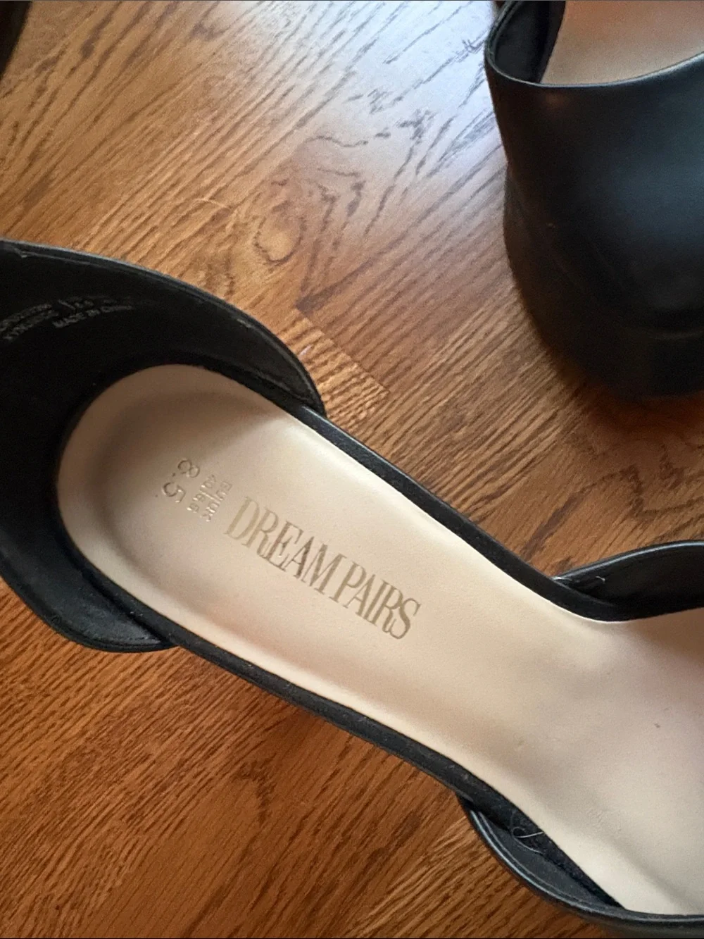 Dream Pairs Black Chunky Platform Ankle-Strap Pumps